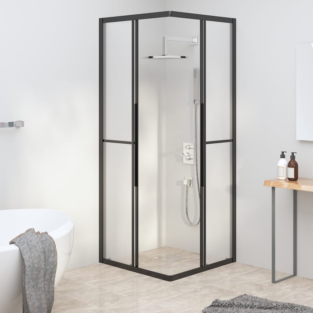 Duschkabine Matt ESG 70x70x180 cm Schwarz - Premium Duschkabinen & -türen  - Just €333.02! Shop now at homesales4u