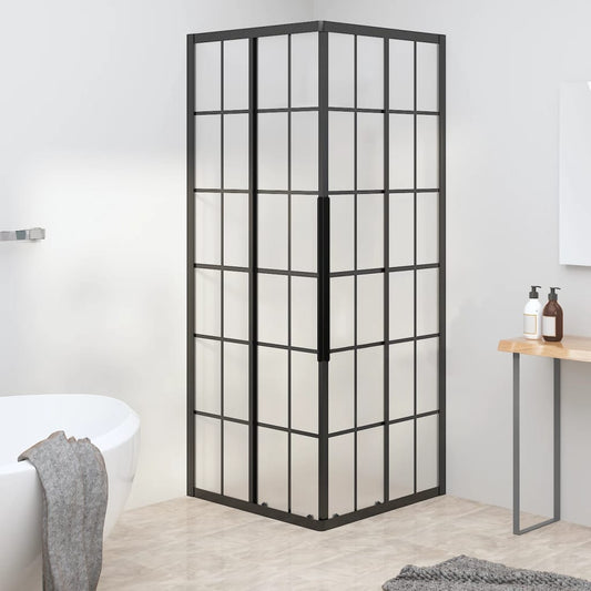 Duschkabine Matt ESG 80x80x180 cm Schwarz - Premium Duschkabinen & -türen  - Just €389.23! Shop now at homesales4u