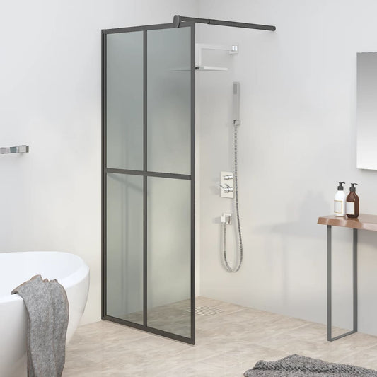 Duschwand für Walk-in Dusche 80x195 cm Dunkles Sicherheitsglas - Premium Duschwände  - Just €226.22! Shop now at homesales4u