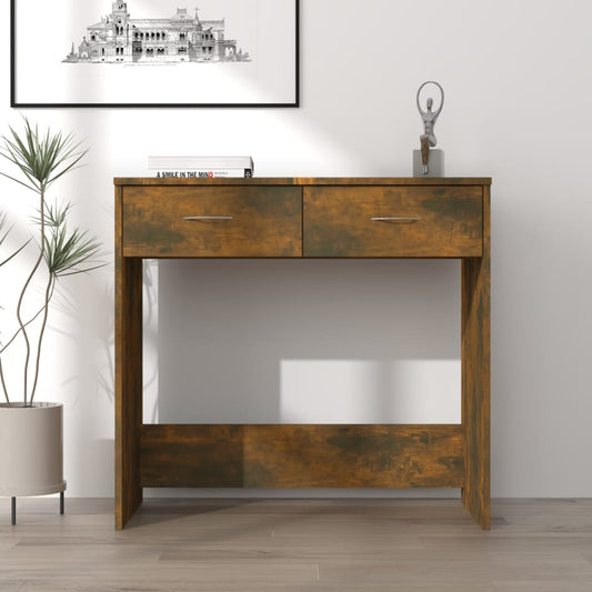 Schreibtisch Räuchereiche 80x40x75 cm Holzwerkstoff - Premium Schreibtische  - Just €62.66! Shop now at homesales4u