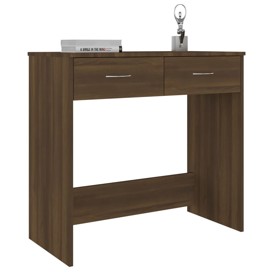 Schreibtisch Braun Eichen-Optik 80x40x75 cm Holzwerkstoff - Premium Schreibtische  - Just €70.28! Shop now at homesales4u