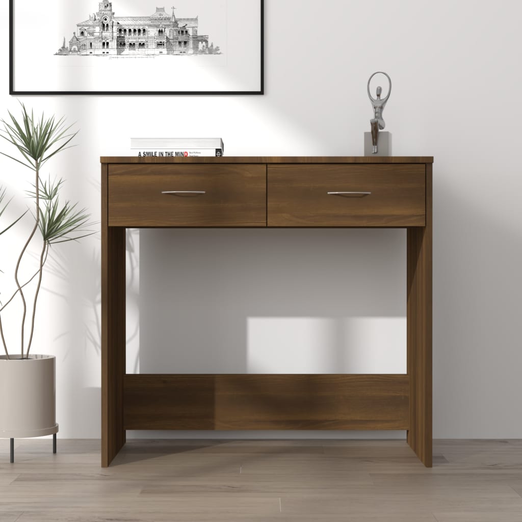 Schreibtisch Braun Eichen-Optik 80x40x75 cm Holzwerkstoff - Premium Schreibtische  - Just €70.28! Shop now at homesales4u