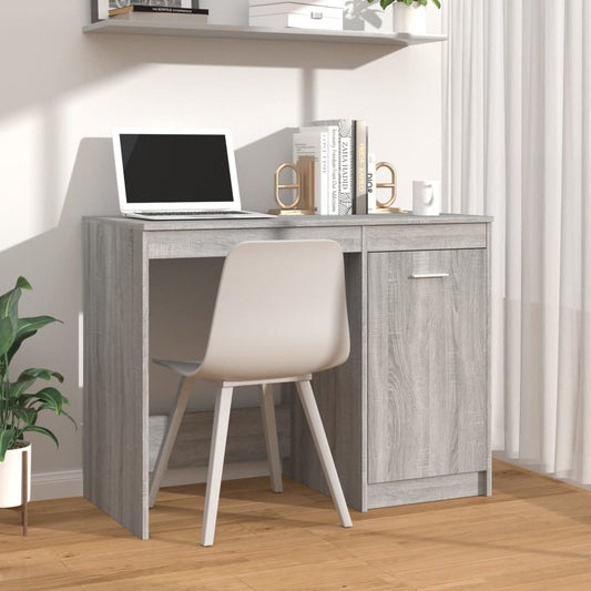 Schreibtisch Grau Sonoma 100x50x76 cm Holzwerkstoff - Premium Schreibtische  - Just €89.39! Shop now at homesales4u