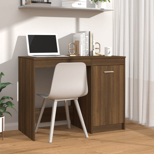Schreibtisch Braun Eichen-Optik 100x50x76 cm Holzwerkstoff - Premium Schreibtische  - Just €78.80! Shop now at homesales4u