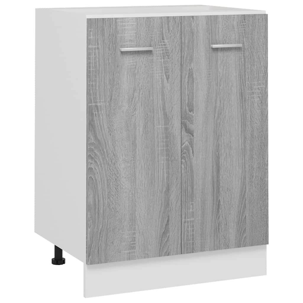 Unterschrank Lyon Grau Sonoma 60x46x81,5 cm Holzwerkstoff - Premium Küchenschränke  - Just €91! Shop now at homesales4u