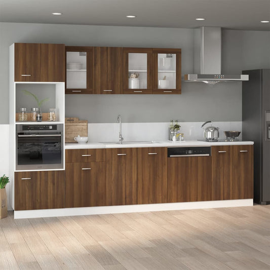 Unterschrank Lyon Braun Eichen-Optik 60x46x81,5 cm Holzwerkstoff - Premium Küchenschränke  - Just €77.99! Shop now at homesales4u