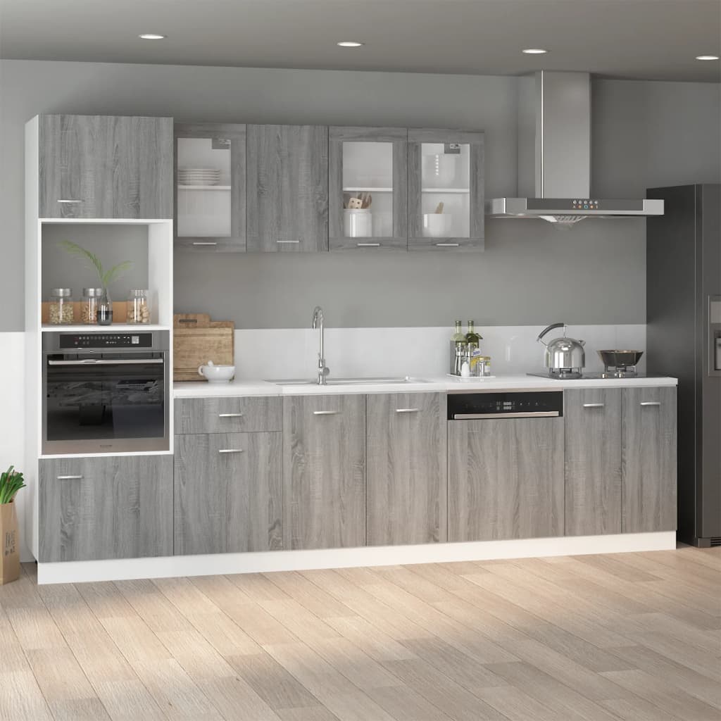Spülenunterschrank Lyon Grau Sonoma 80x46x81,5 cm Holzwerkstoff - Premium Küchenschränke  - Just €90.13! Shop now at homesales4u