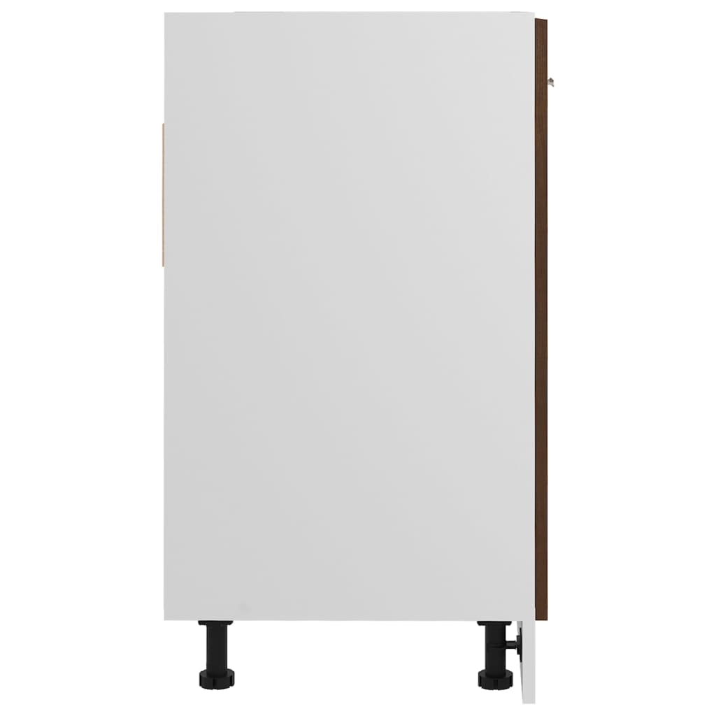 Spülenunterschrank Lyon Braun Eiche-Optik 80x46x81,5cm Holzwerkstoff - Premium Küchenschränke  - Just €83.81! Shop now at homesales4u