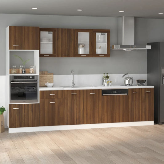 Spülenunterschrank Lyon Braun Eiche-Optik 80x46x81,5cm Holzwerkstoff - Premium Küchenschränke  - Just €83.81! Shop now at homesales4u