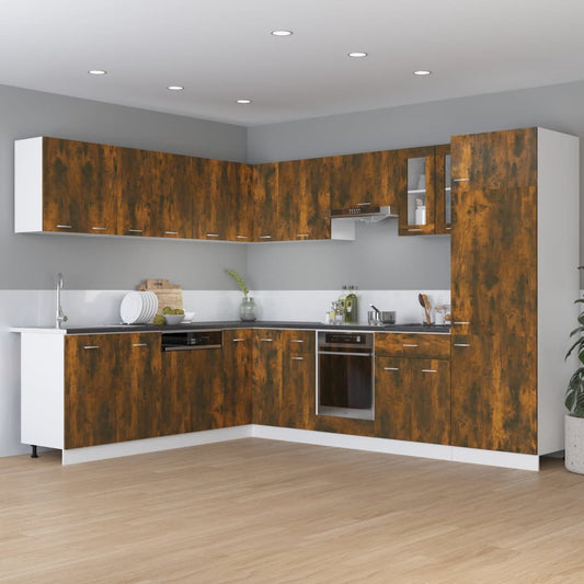 Unterschrank mit Schublade Lyon Räuchereiche 60x46x81,5 cm - Premium Küchenschränke  - Just €99.49! Shop now at homesales4u