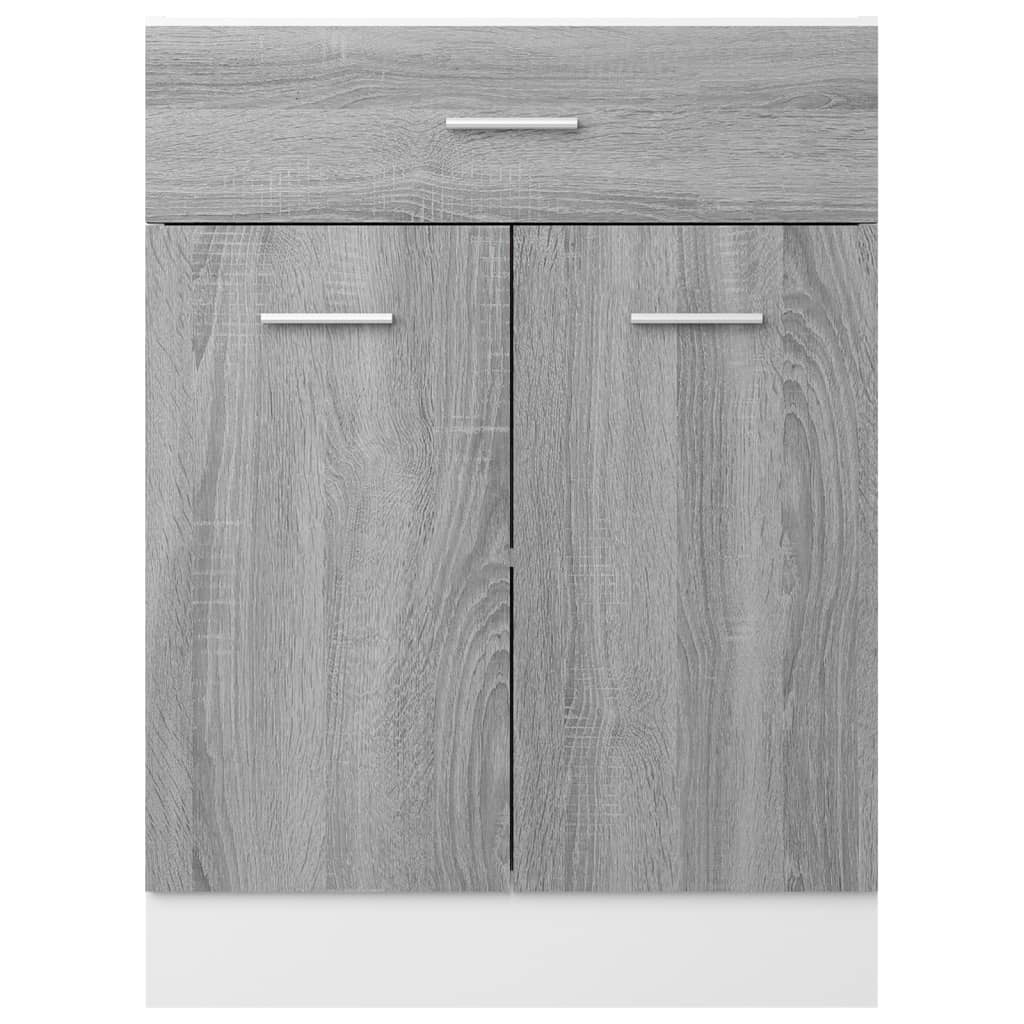 Unterschrank mit Schublade Lyon Grau Sonoma 60x46x81,5 cm - Premium Küchenschränke  - Just €117.54! Shop now at homesales4u
