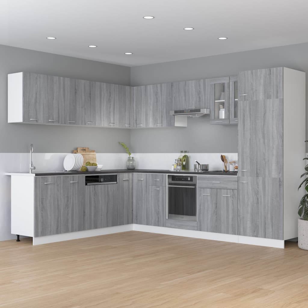 Unterschrank mit Schublade Lyon Grau Sonoma 60x46x81,5 cm - Premium Küchenschränke  - Just €117.54! Shop now at homesales4u