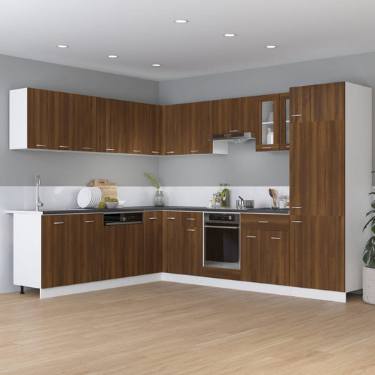 Unterschrank mit Schublade Lyon Braun Eichen-Optik 60x46x81,5 cm - Premium Küchenschränke  - Just €96.82! Shop now at homesales4u