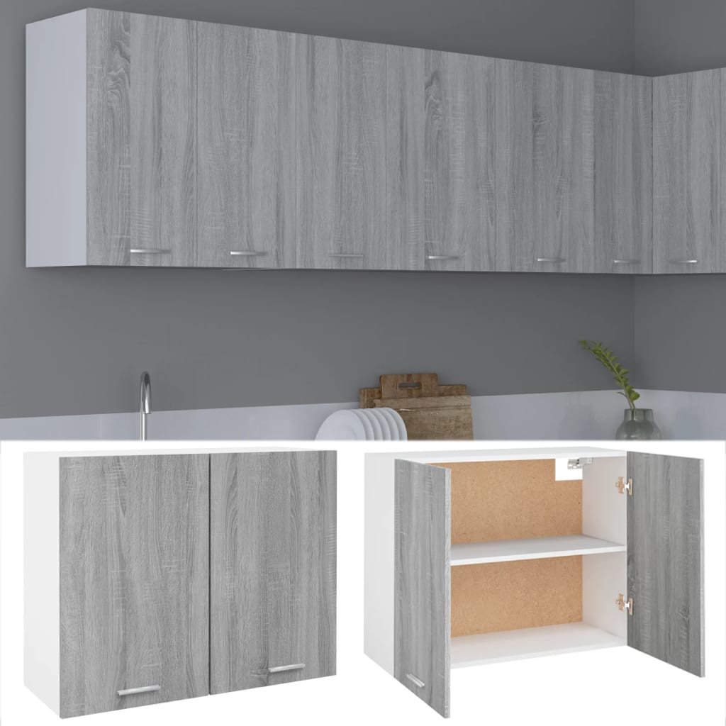 Hängeschrank Lyon Grau Sonoma 80x31x60 cm Holzwerkstoff - Premium Küchenschränke  - Just €87.12! Shop now at homesales4u