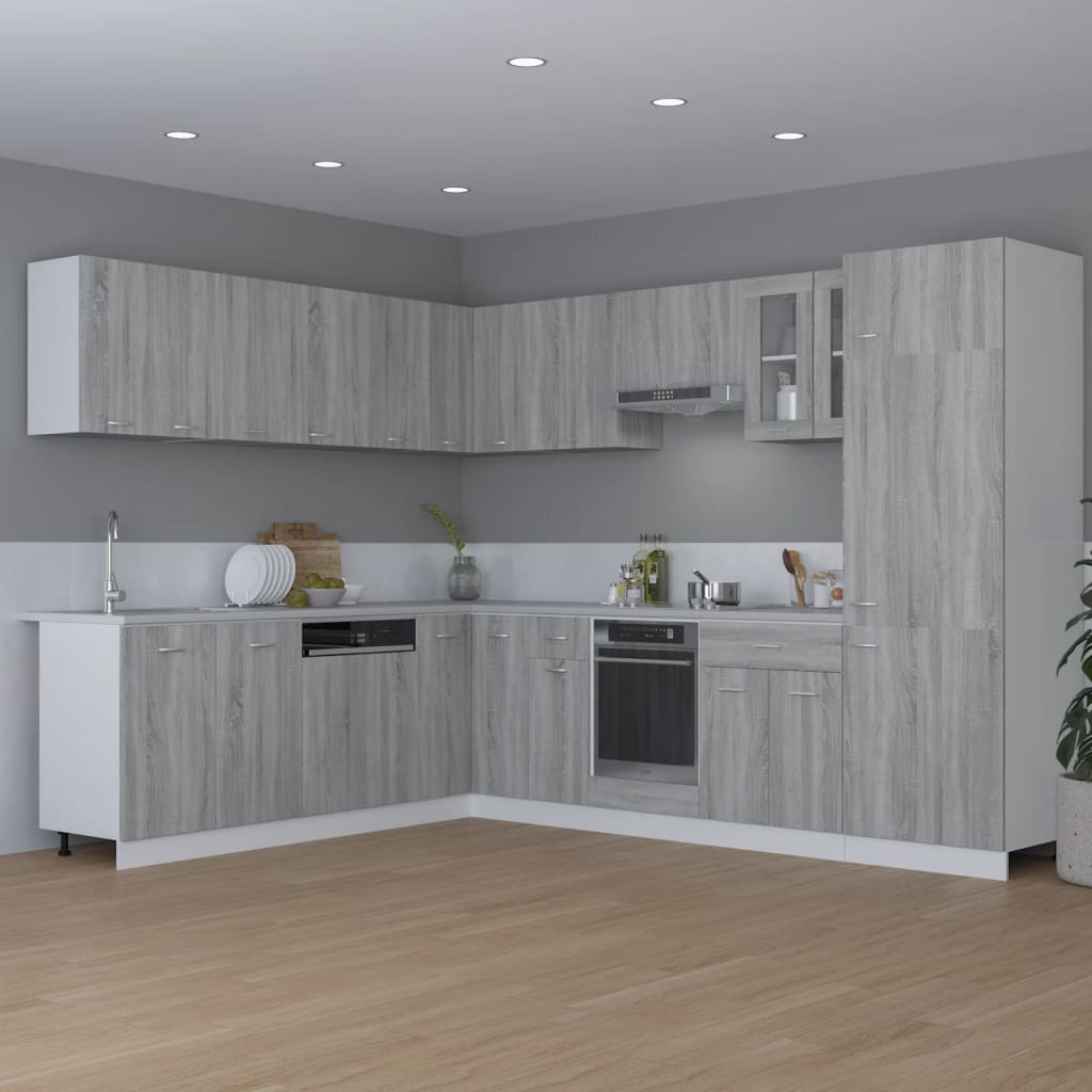Hängeschrank Lyon Grau Sonoma 80x31x60 cm Holzwerkstoff - Premium Küchenschränke  - Just €87.12! Shop now at homesales4u
