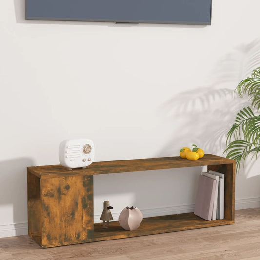TV-Schrank Räuchereiche 100x24x32 cm Holzwerkstoff - Premium Bücherregale & Bücherschränke  - Just €38.70! Shop now at homesales4u
