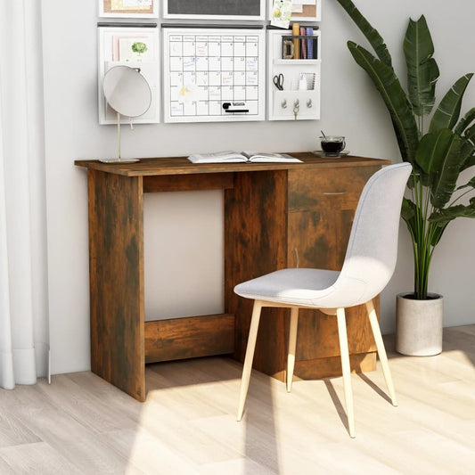 Schreibtisch Räuchereiche 100x50x76 cm Holzwerkstoff - Premium Schreibtische  - Just €78.54! Shop now at homesales4u