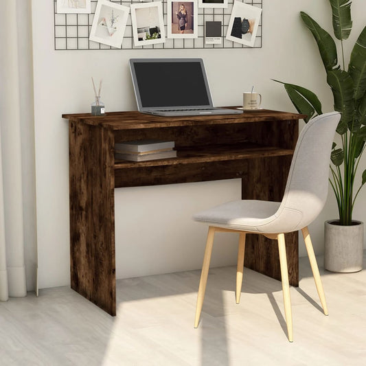 Schreibtisch Räuchereiche 90x50x74 cm Holzwerkstoff - Premium Schreibtische  - Just €62.36! Shop now at homesales4u