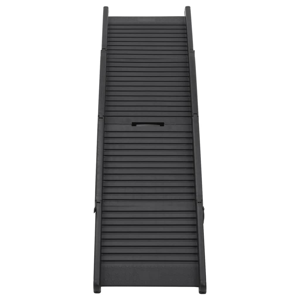 Hunderampe Klappbar Schwarz 153x40x12,5 cm Kunststoff - Premium Treppen & Rampen für Haustiere  - Just €76.34! Shop now at homesales4u