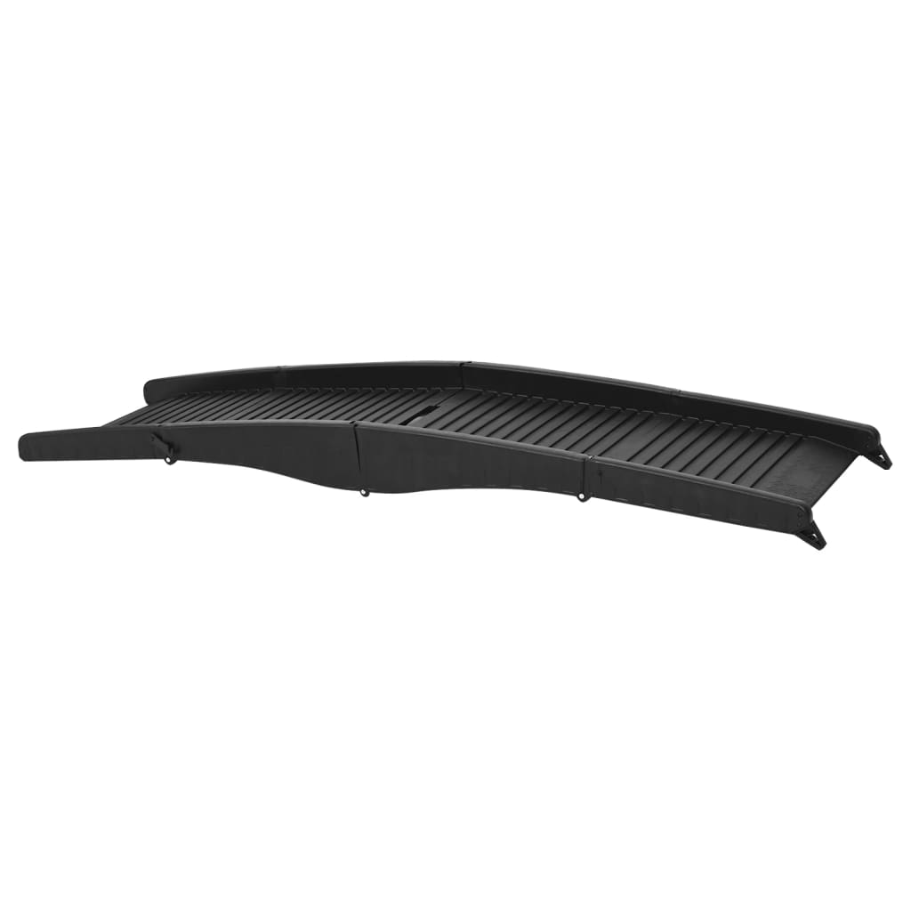 Hunderampe Klappbar Schwarz 153x40x12,5 cm Kunststoff - Premium Treppen & Rampen für Haustiere  - Just €76.34! Shop now at homesales4u