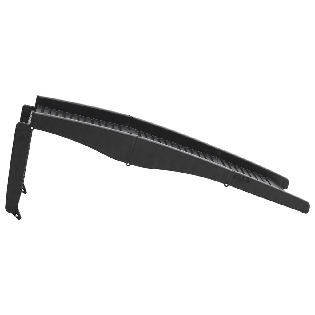 Hunderampe Klappbar Schwarz 153x40x12,5 cm Kunststoff - Premium Treppen & Rampen für Haustiere  - Just €76.34! Shop now at homesales4u