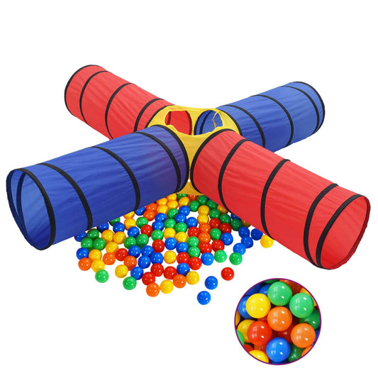 Spieltunnel mit 250 Bällen Mehrfarbig - Premium Spielzelte & -tunnel  - Just €95.20! Shop now at homesales4u