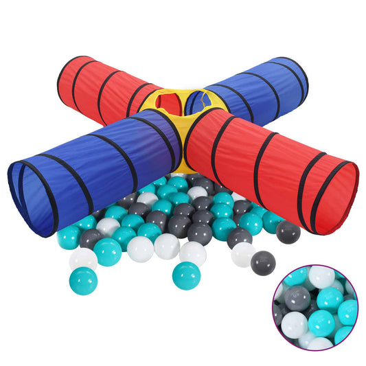 Spieltunnel mit 250 Bällen Mehrfarbig - Premium Spielzelte & -tunnel  - Just €93.22! Shop now at homesales4u