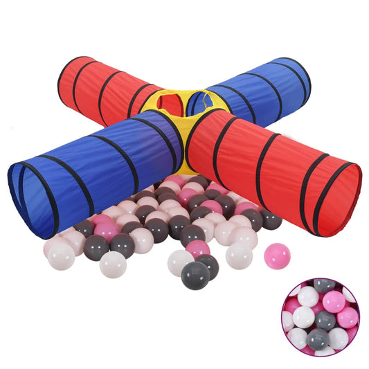 Spieltunnel mit 250 Bällen Mehrfarbig - Premium Spielzelte & -tunnel  - Just €97.06! Shop now at homesales4u