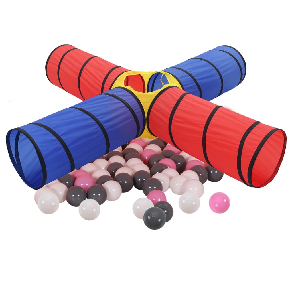 Spieltunnel mit 250 Bällen Mehrfarbig - Premium Spielzelte & -tunnel  - Just €97.06! Shop now at homesales4u