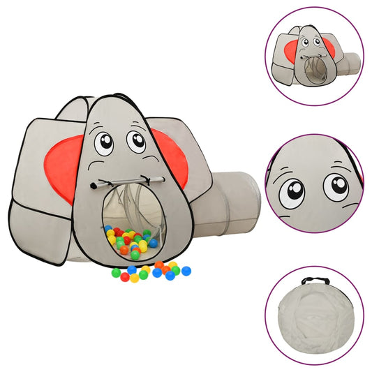 Spielzelt in Elefanten-Form mit 250 Bällen Grau 174x86x101 cm - Premium Spielzelte & -tunnel  - Just €90.07! Shop now at homesales4u