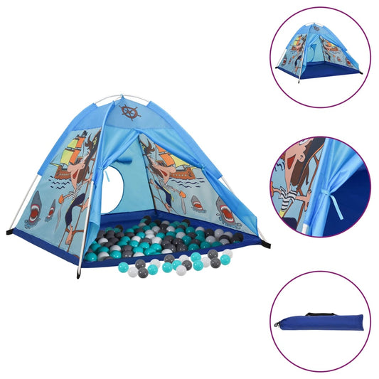 Spielzelt mit 250 Bällen Blau 120x120x90 cm - Premium Spielzelte & -tunnel  - Just €73.20! Shop now at homesales4u