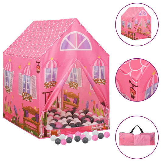 Kinder-Spielzelt mit 250 Bällen Rosa 69x94x104 cm - Premium Spielzelte & -tunnel  - Just €99.12! Shop now at homesales4u