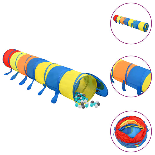 Spieltunnel mit 250 Bällen Mehrfarbig 245 cm Polyester - Premium Spielzelte & -tunnel  - Just €92.25! Shop now at homesales4u