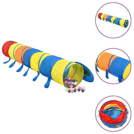 Spieltunnel mit 250 Bällen Mehrfarbig 245 cm Polyester - Premium Spielzelte & -tunnel  - Just €98.05! Shop now at homesales4u
