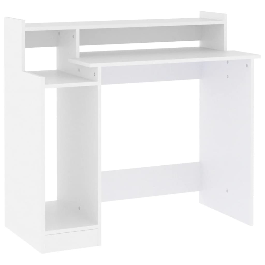 Schreibtisch mit LEDs Weiß 97x45x90 cm Holzwerkstoff - Premium Schreibtische  - Just €87.75! Shop now at homesales4u