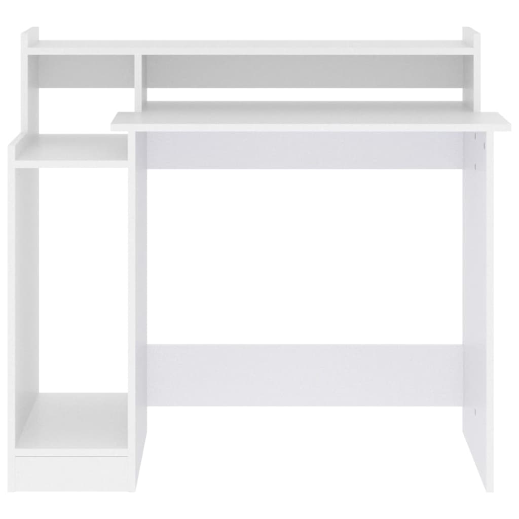 Schreibtisch mit LEDs Weiß 97x45x90 cm Holzwerkstoff - Premium Schreibtische  - Just €87.75! Shop now at homesales4u