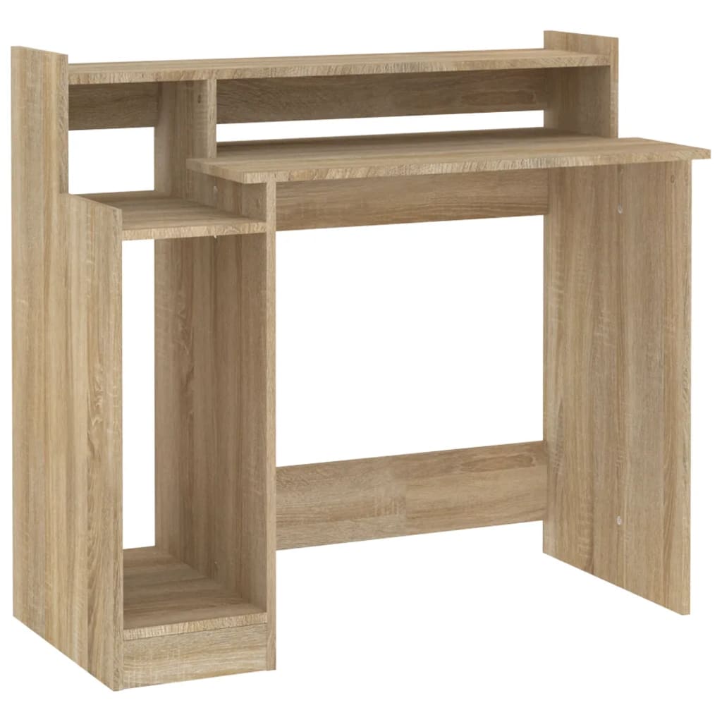 Schreibtisch mit LEDs Sonoma-Eiche 97x45x90 cm Holzwerkstoff - Premium Schreibtische  - Just €82.03! Shop now at homesales4u