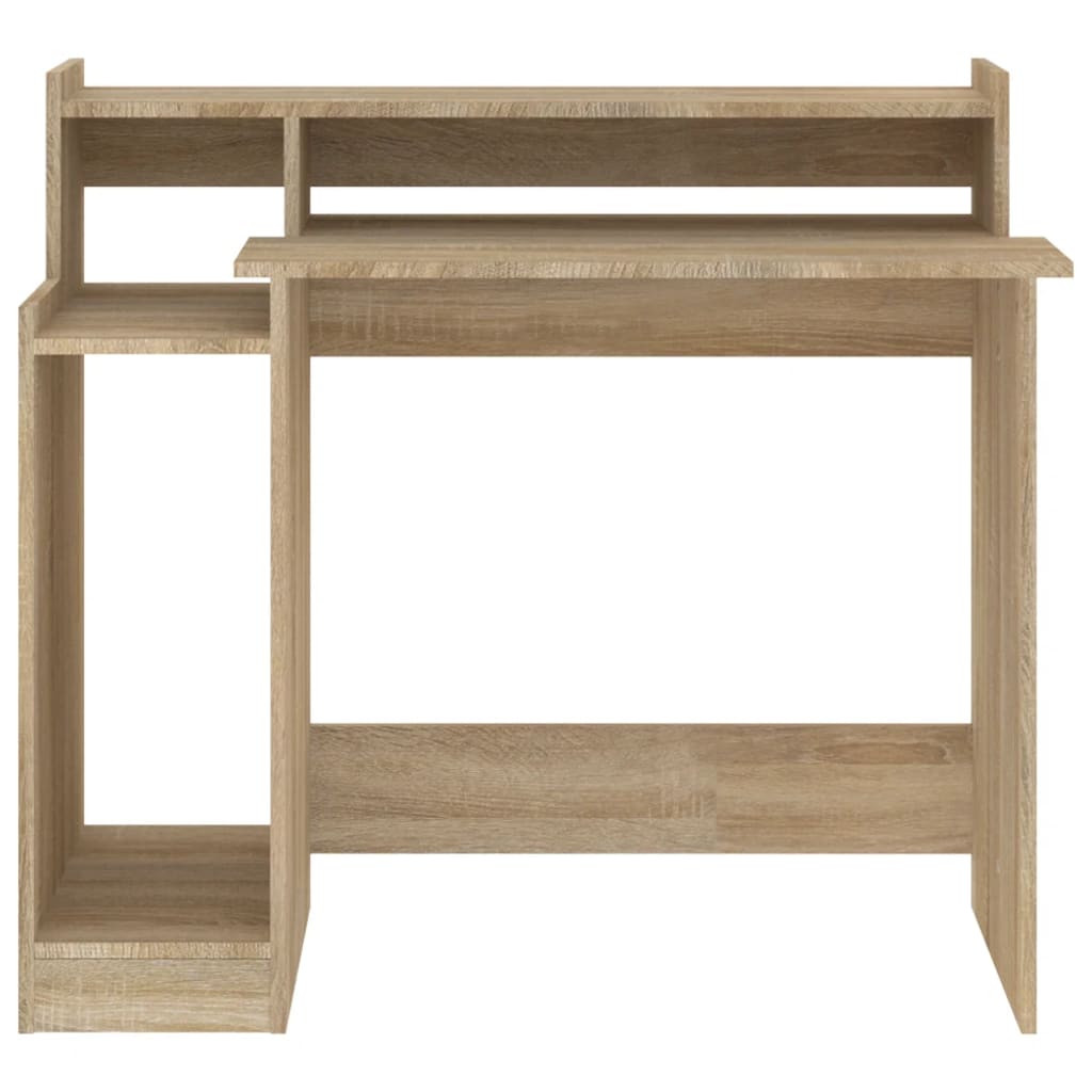 Schreibtisch mit LEDs Sonoma-Eiche 97x45x90 cm Holzwerkstoff - Premium Schreibtische  - Just €82.03! Shop now at homesales4u