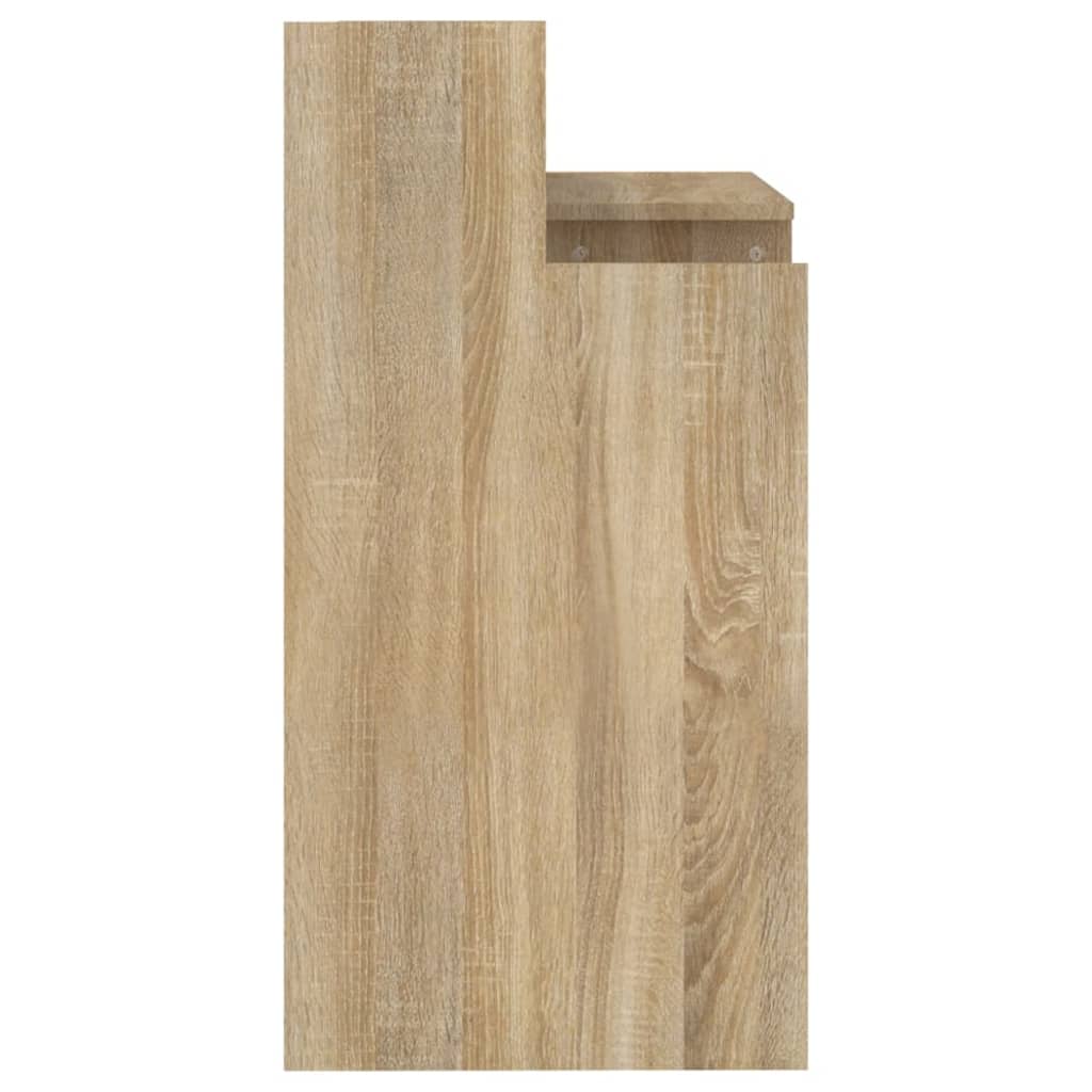 Schreibtisch mit LEDs Sonoma-Eiche 97x45x90 cm Holzwerkstoff - Premium Schreibtische  - Just €82.03! Shop now at homesales4u