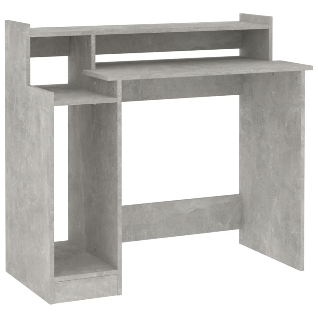Schreibtisch mit LEDs Betongrau 97x45x90 cm Holzwerkstoff - Premium Schreibtische  - Just €82.78! Shop now at homesales4u