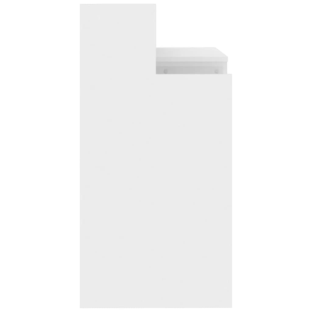 Schreibtisch mit LEDs Hochglanz-Weiß 97x45x90 cm Holzwerkstoff - Premium Schreibtische  - Just €90.96! Shop now at homesales4u