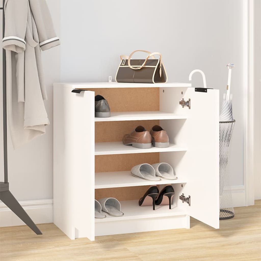 Schuhschrank Weiß 59x35x70 cm Holzwerkstoff - Premium Schränke  - Just €90.44! Shop now at homesales4u