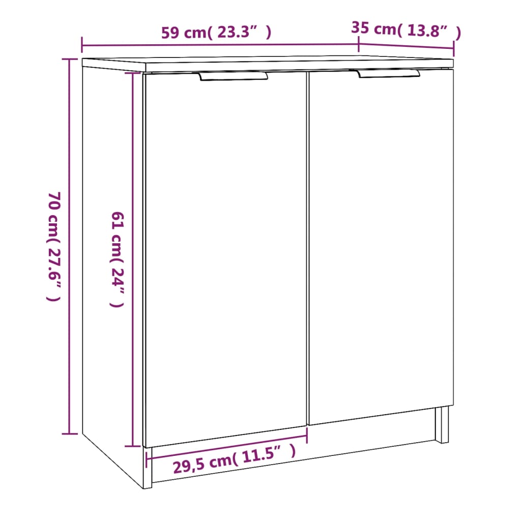 Schuhschrank Weiß 59x35x70 cm Holzwerkstoff - Premium Schränke  - Just €90.44! Shop now at homesales4u