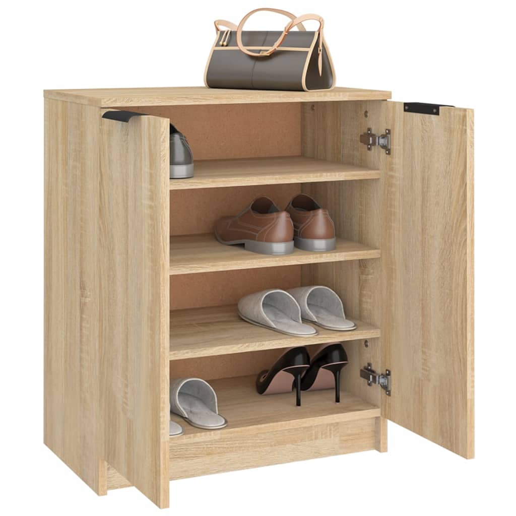 Schuhschrank Sonoma-Eiche 59x35x70 cm Holzwerkstoff - Premium Schränke  - Just €96.29! Shop now at homesales4u
