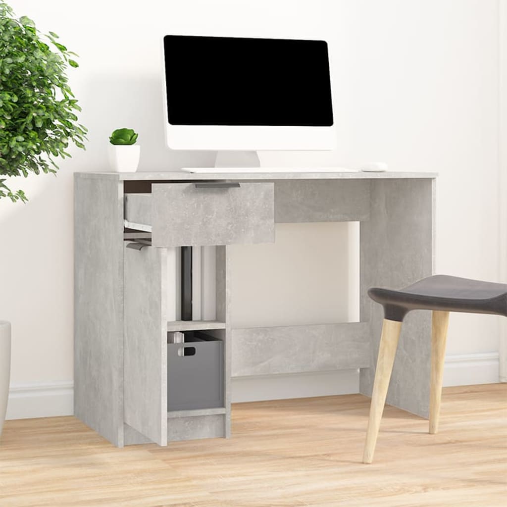 Schreibtisch Betongrau 100x50x75 cm Holzwerkstoff - Premium Schreibtische  - Just €106.41! Shop now at homesales4u