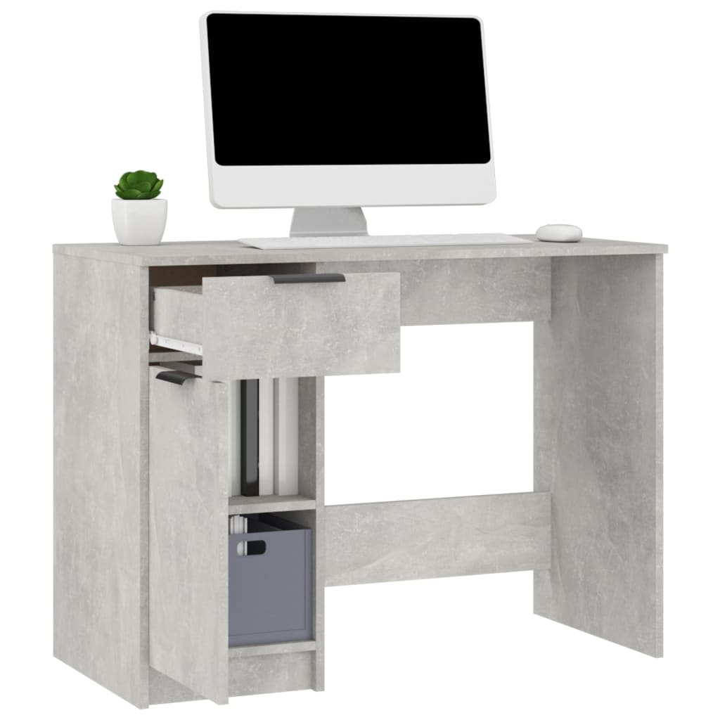 Schreibtisch Betongrau 100x50x75 cm Holzwerkstoff - Premium Schreibtische  - Just €106.41! Shop now at homesales4u