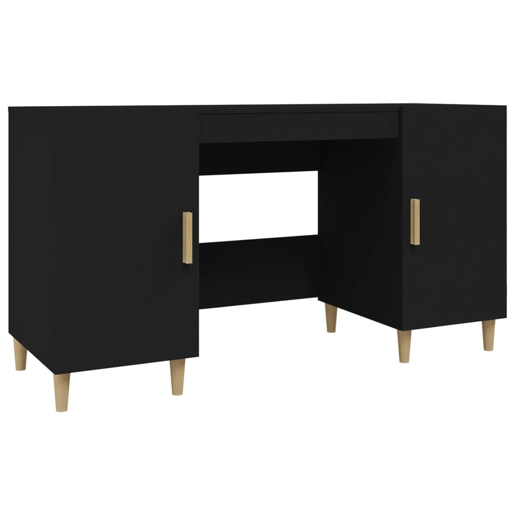 Schreibtisch Schwarz 140x50x75 cm Holzwerkstoff - Premium Schreibtische  - Just €147.88! Shop now at homesales4u