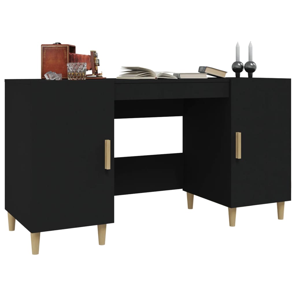 Schreibtisch Schwarz 140x50x75 cm Holzwerkstoff - Premium Schreibtische  - Just €147.88! Shop now at homesales4u
