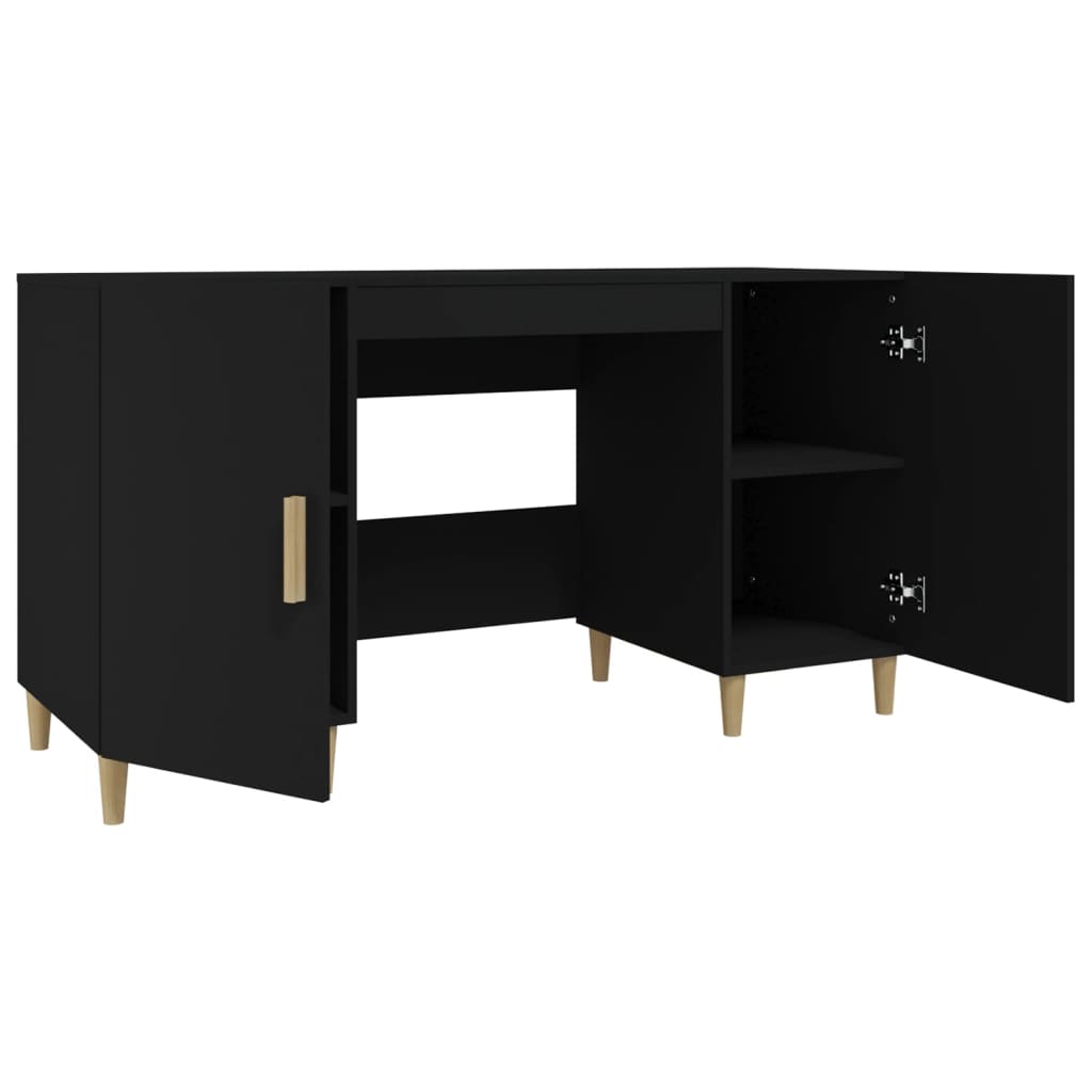 Schreibtisch Schwarz 140x50x75 cm Holzwerkstoff - Premium Schreibtische  - Just €147.88! Shop now at homesales4u
