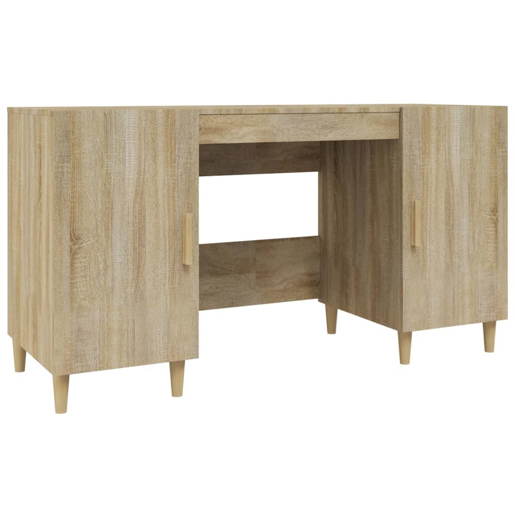 Schreibtisch Sonoma-Eiche 140x50x75 cm Holzwerkstoff - Premium Schreibtische  - Just €132.29! Shop now at homesales4u